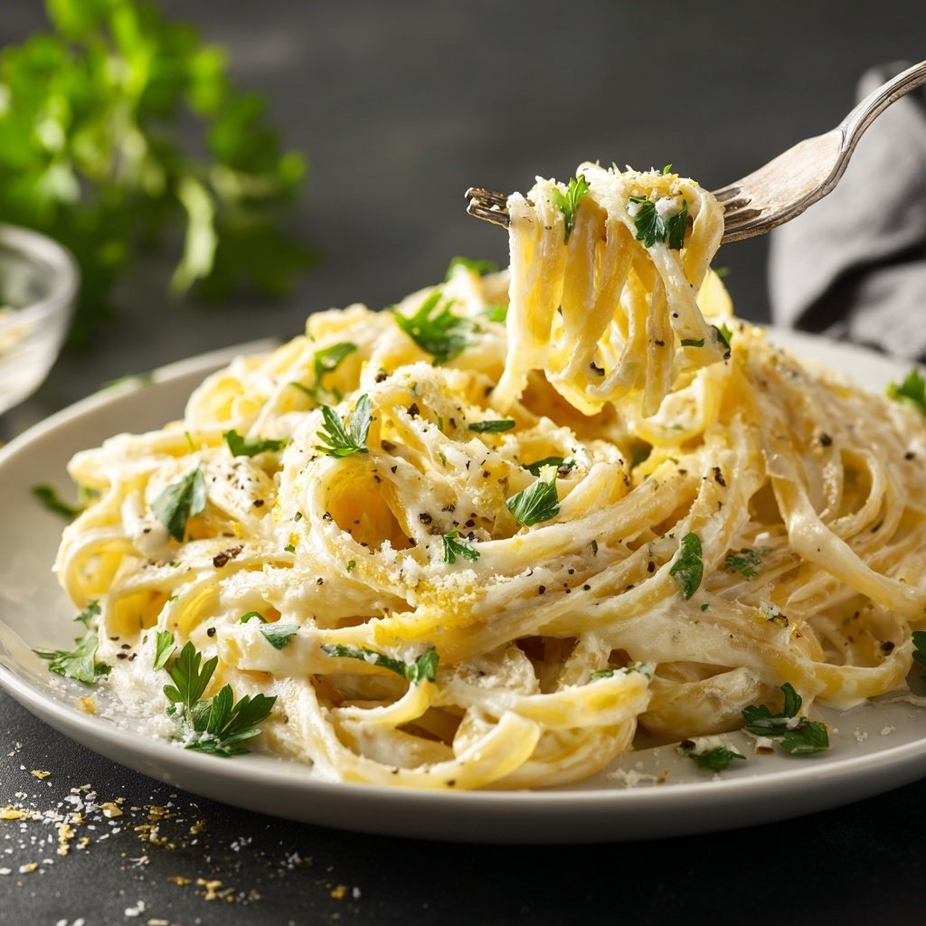 Pasta Mit Zitronen Sahnesauce