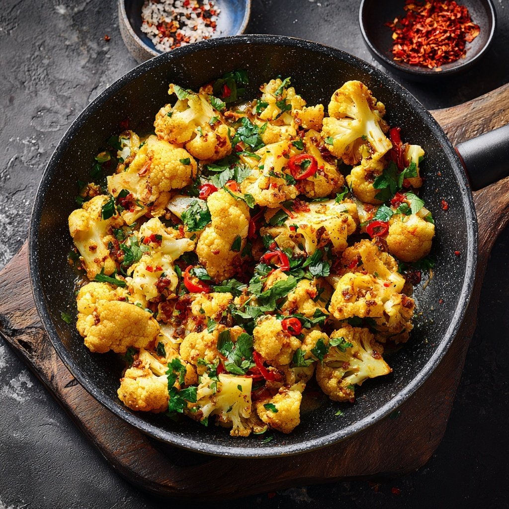 Blumenkohl Hack Pfanne Low Carb