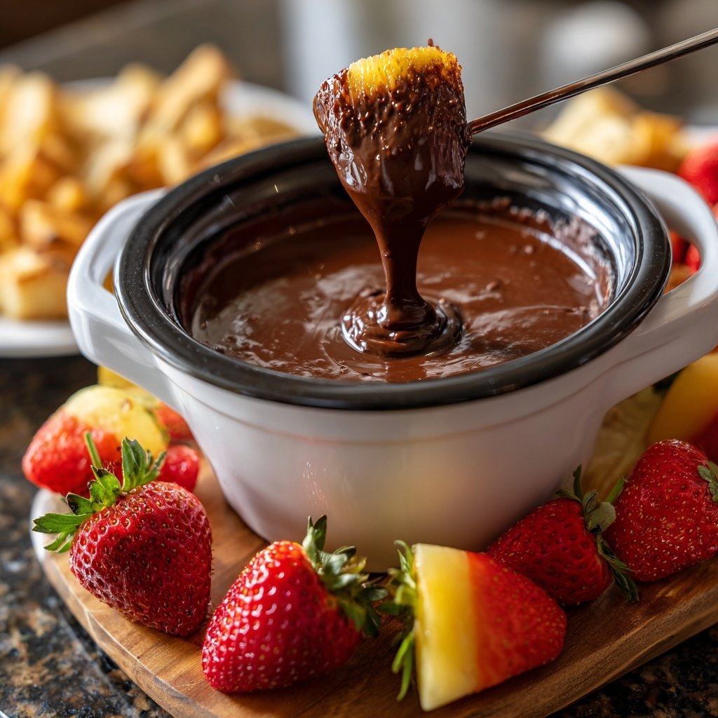 Schokoladenfondue für zwei