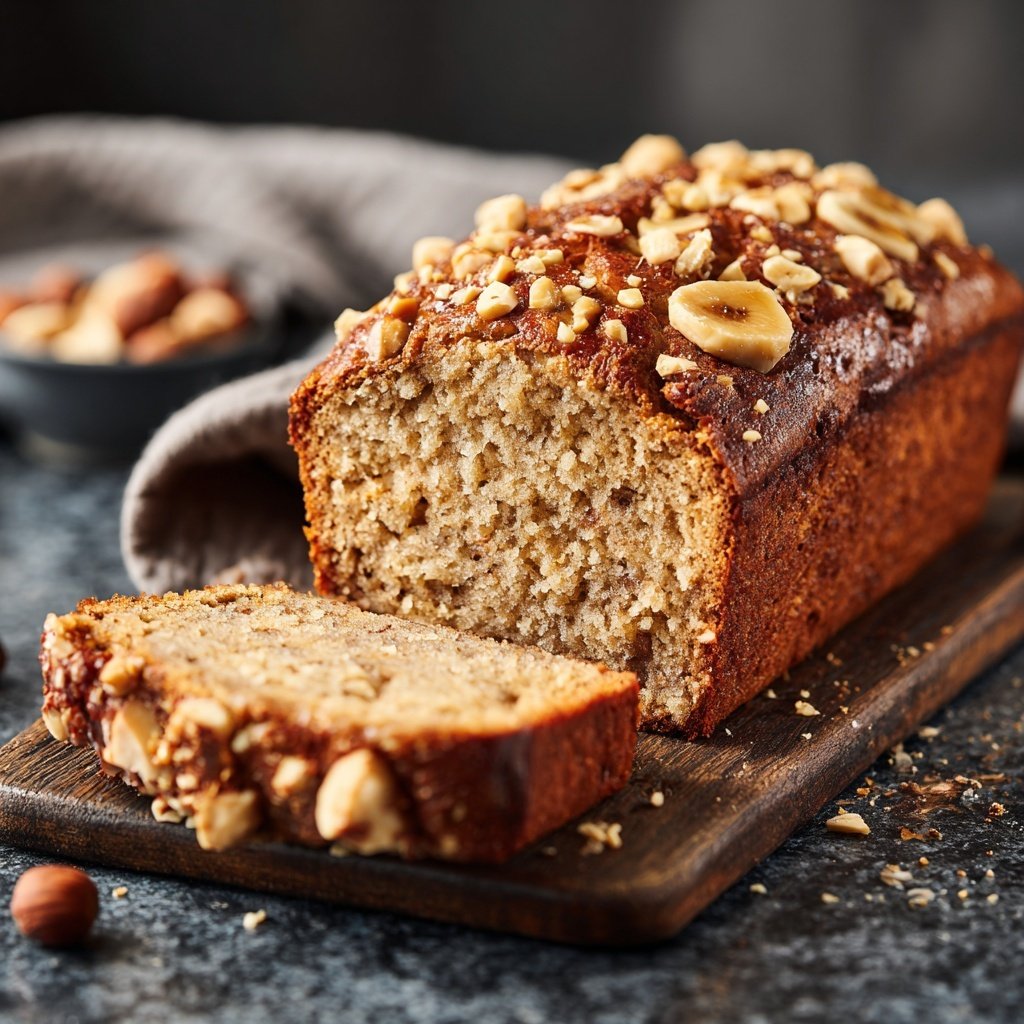 Bananenbrot mit Haselnüssen