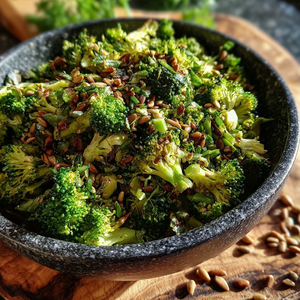 Brokkoli Salat Mit Sonnenblumenkernen