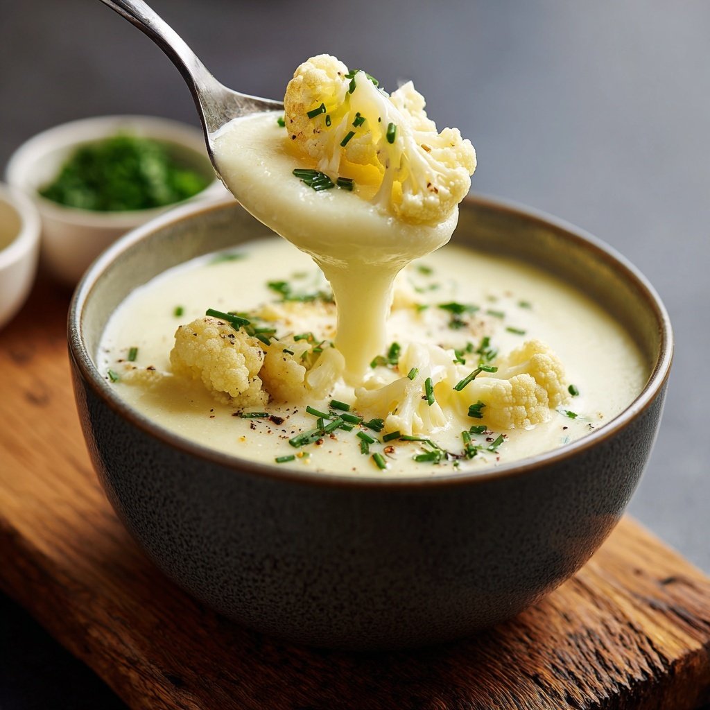 Blumenkohlsuppe fein püriert