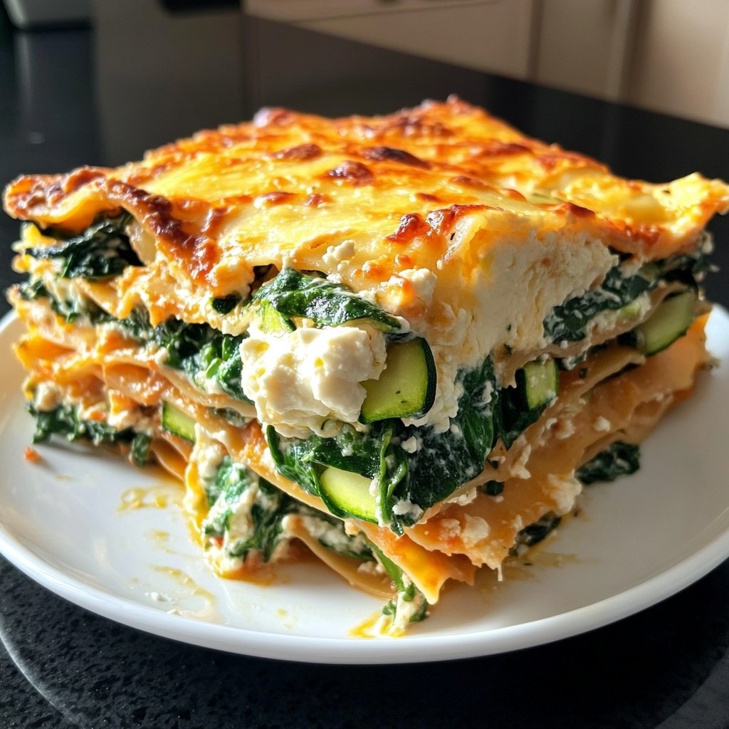 Vegetarische Lasagne mit Gemüse