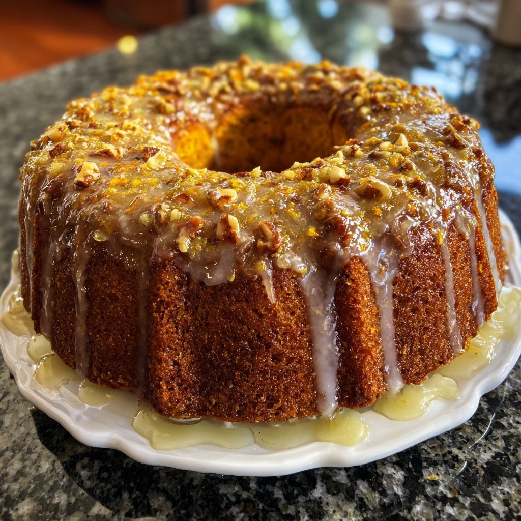 Karottenkuchen Mit Honig Glasur