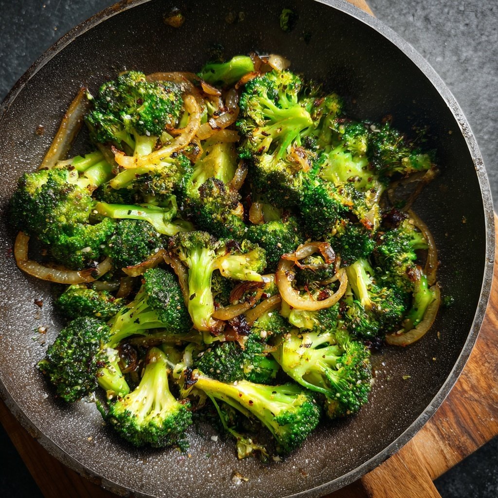 Brokkoli Pfanne Mit Zwiebeln