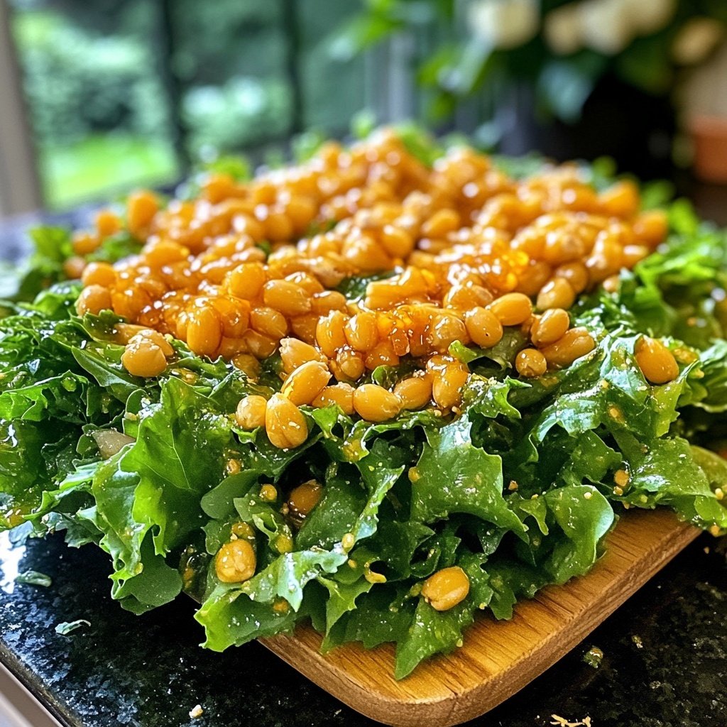 Chinakohl-Salat mit Mais und Honig-Senf-Dressing